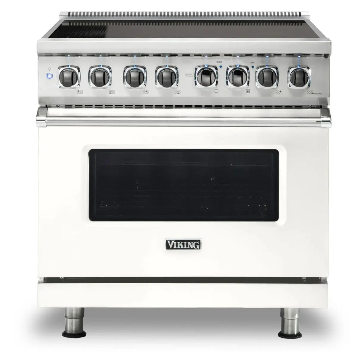 Viking 5 Series 36 inch Induction Self-Clean Range with 6 Elements (Pure White) - VIR53626BPW