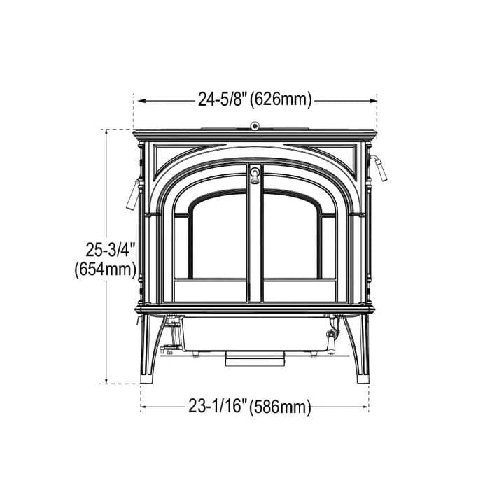 Vermont Castings Dauntless FlexBurn Wood Burning Stove - 0002235