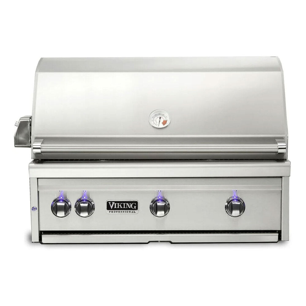 Viking 5 Series 36 inch Built-in Grill with ProSear Burner and Rotisserie in Stainless Steel - VQGI5361NSS