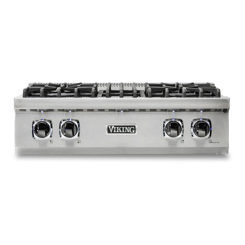 Viking 5 Series 30 inch Gas Rangetop with 4 Sealed Burners - VRT5304BSS*