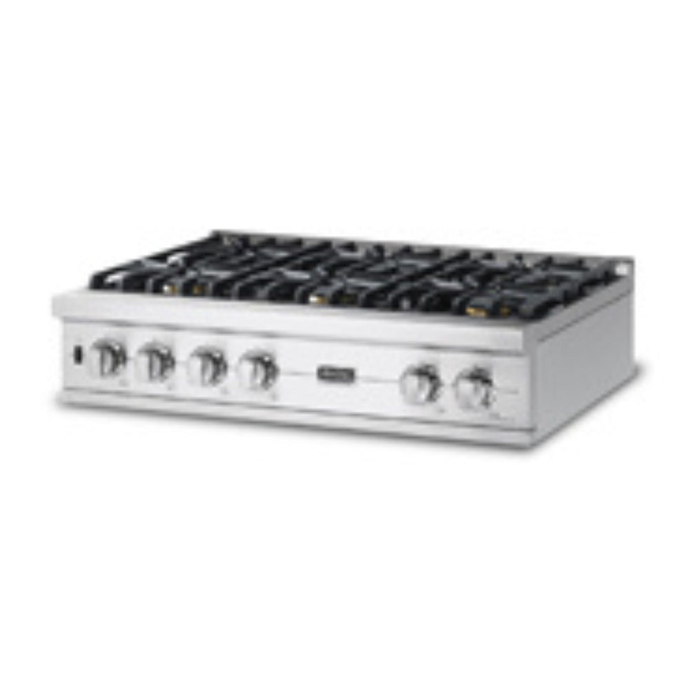 Viking 5 Series 36 inch Gas Rangetop with 4 Sealed Burners and Griddle - VRT5364GSS*