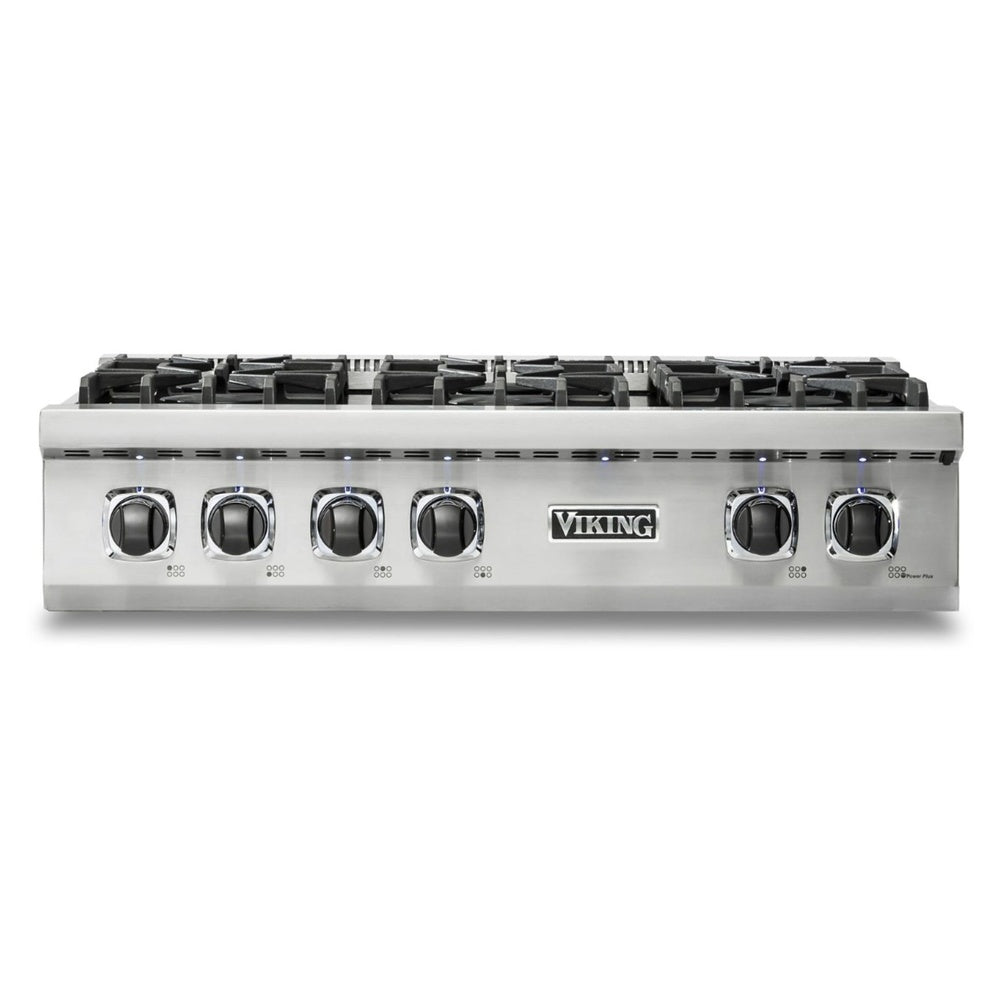 Viking 5 Series 36 inch Gas Rangetop with 6 Sealed Burners - VRT5366BSS*