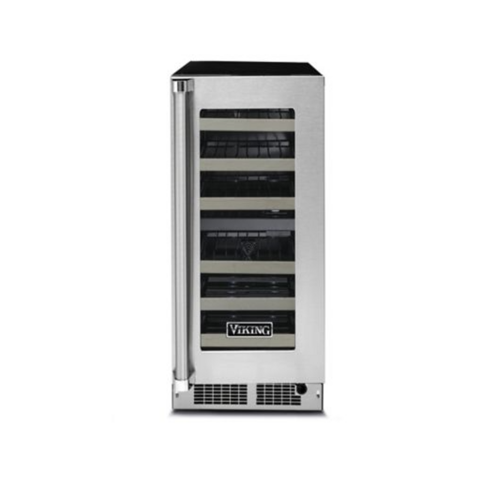 Viking 5 Series 15 inch Undercounter Wine Cellar with 24 Bottle Capacity in Stainless Steel - VWUI5151GSS