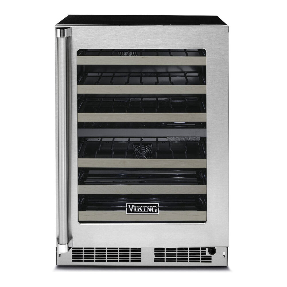 Viking 5 Series 24 inch Undercounter Wine Cellar with 48 Bottle Capacity in Stainless Steel - VWUI5241GSS