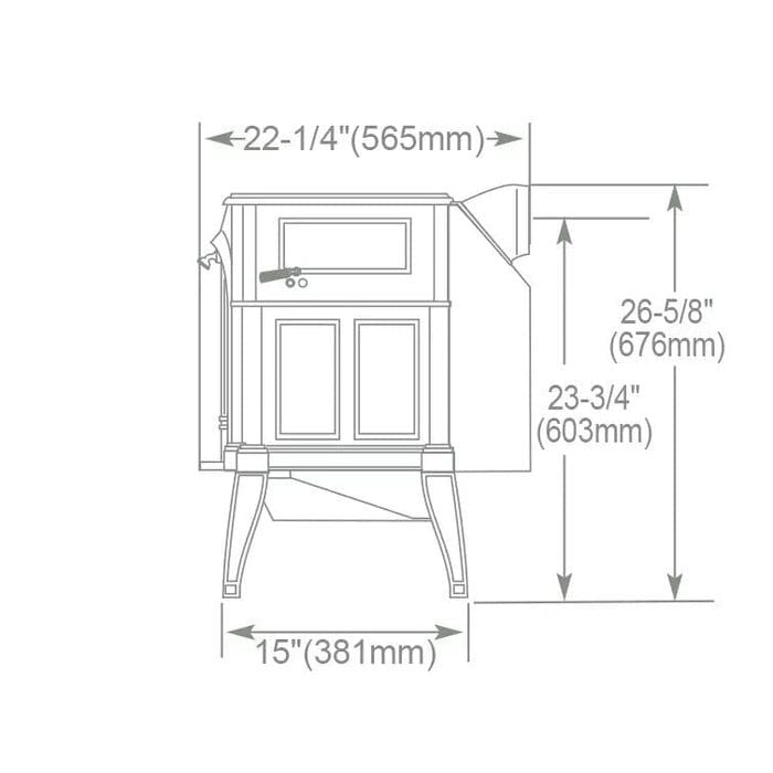 Vermont Castings Encore Wood Burning Stove - 2040-CAT-C