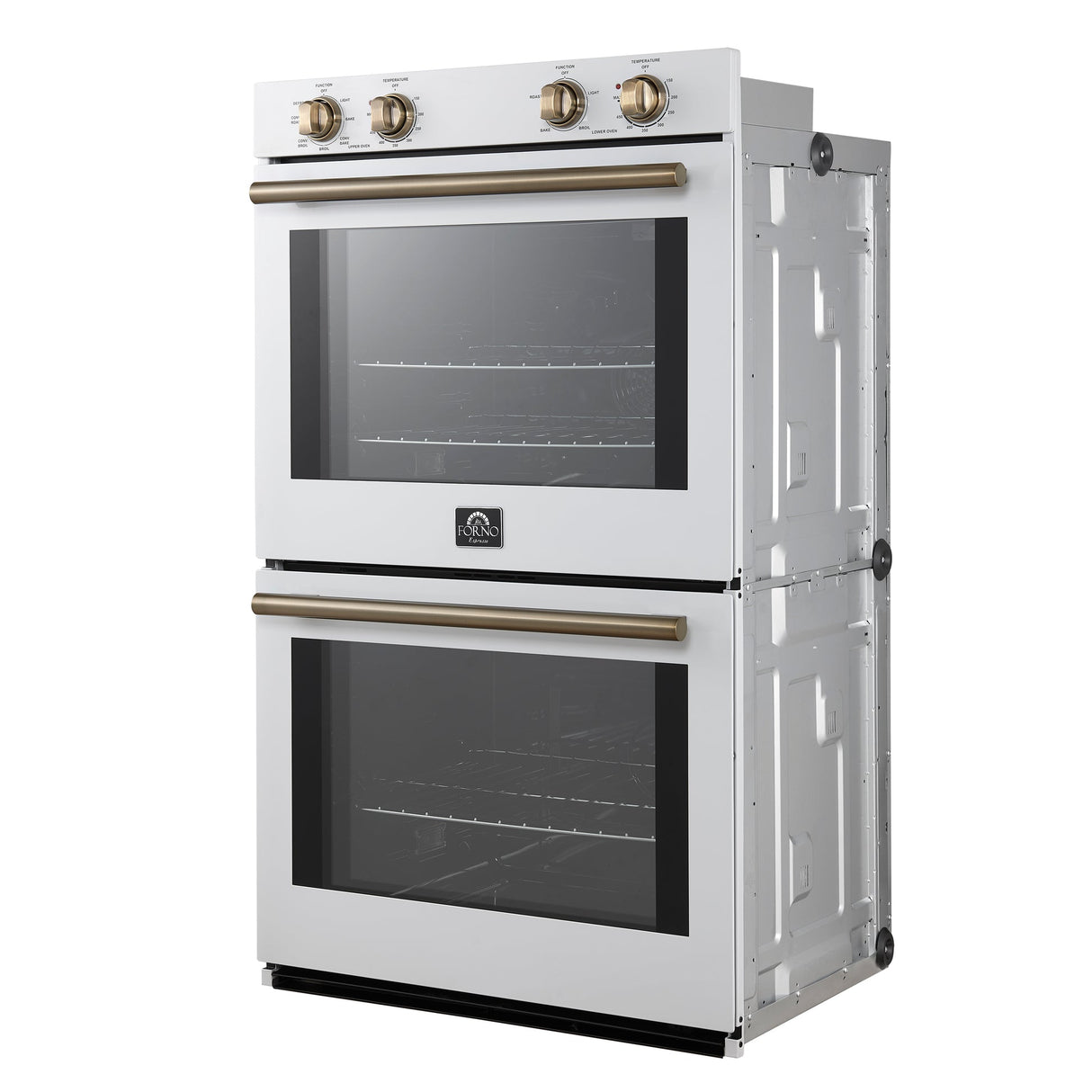 Forno Vomero 30" Double Wall Oven – 10 cu.ft, 7100W Convection, Mechanical Controls & Steam Clean