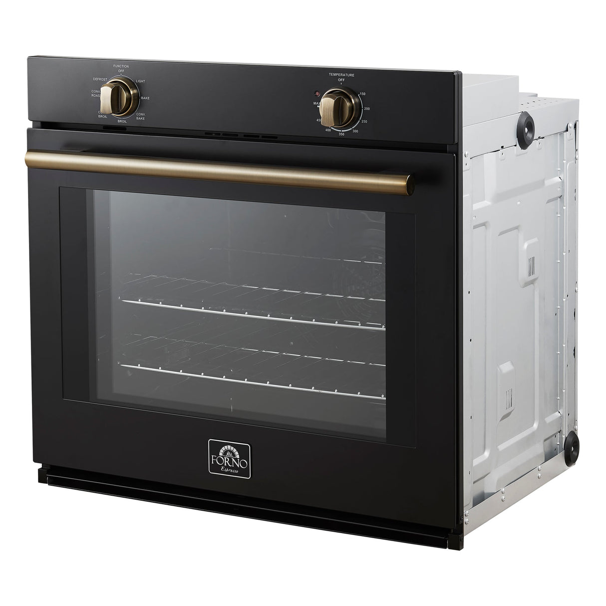 Forno Vomero 30" Wall Oven – 5 cu.ft, 3550W Convection, Mechanical Controls & Steam Clean