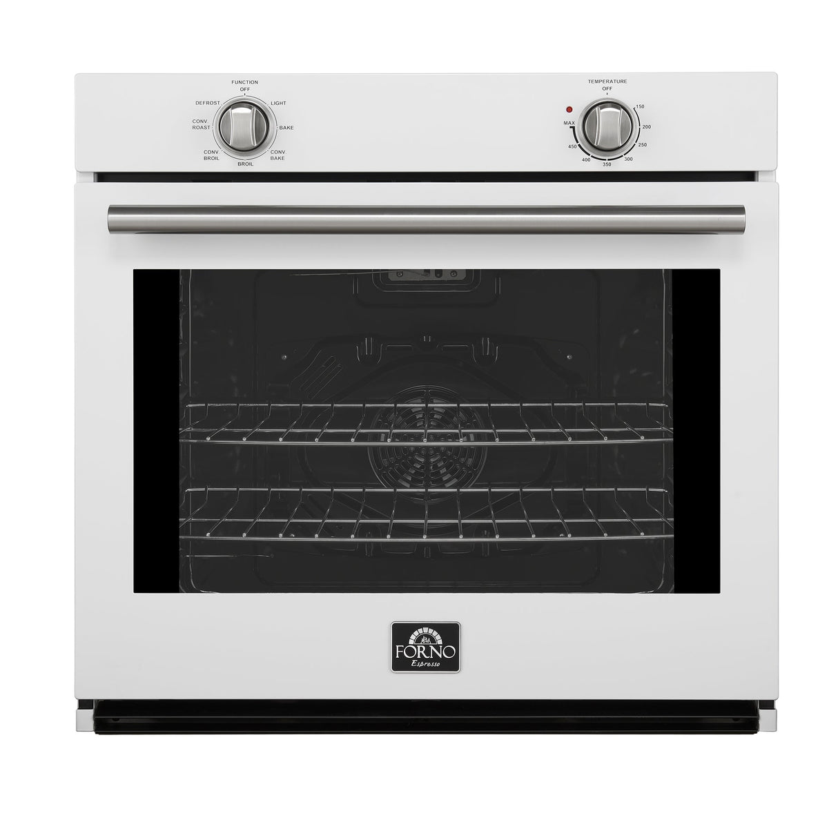 Forno Vomero 30" Wall Oven – 5 cu.ft, 3550W Convection, Mechanical Controls & Steam Clean