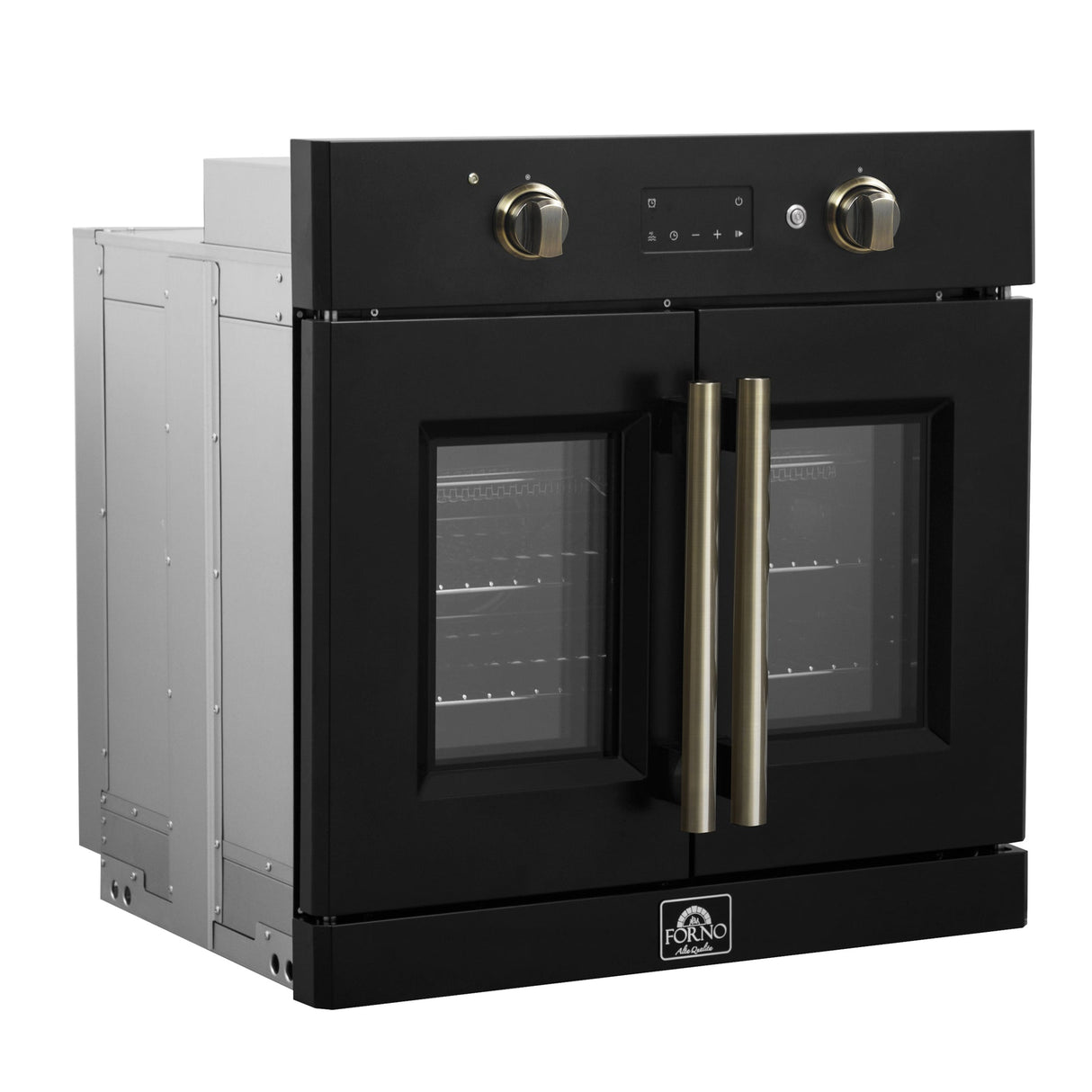 Forno Asti 30-Inch French Door Electric Wall Oven, 3.68 cu. ft. True Convection, 3,600W, Air Fry, Sous Vide, Self-Clean