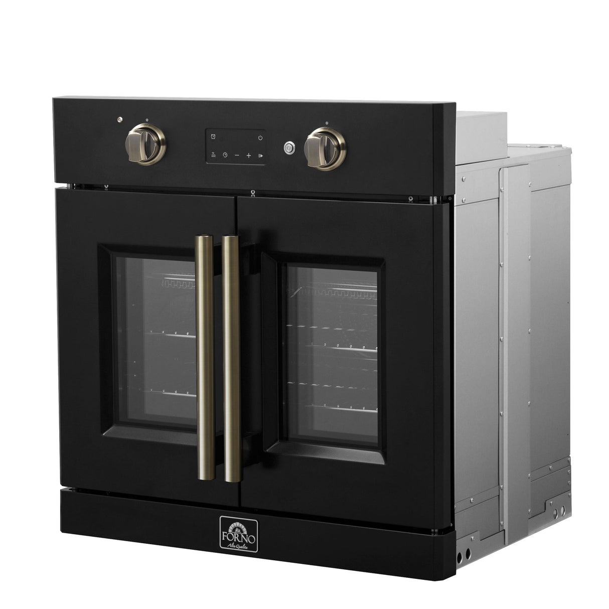 Forno Asti 30-Inch French Door Electric Wall Oven, 3.68 cu. ft. True Convection, 3,600W, Air Fry, Sous Vide, Self-Clean