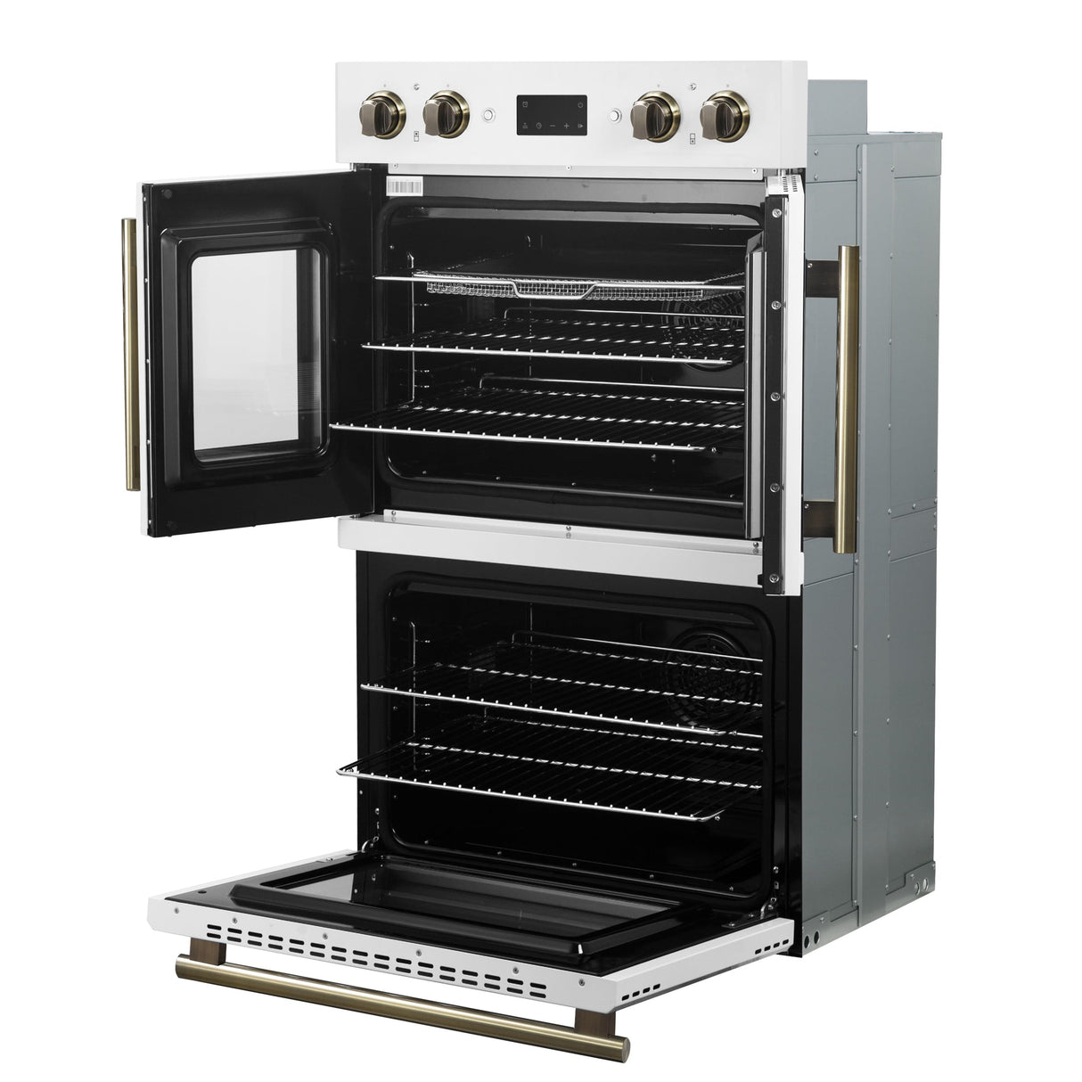 Forno Asti 30" Double Wall Oven – 7.36 cu.ft, 7200W Dual Convection, Upper French Doors, Air Fry, Sous Vide & Self-Clean