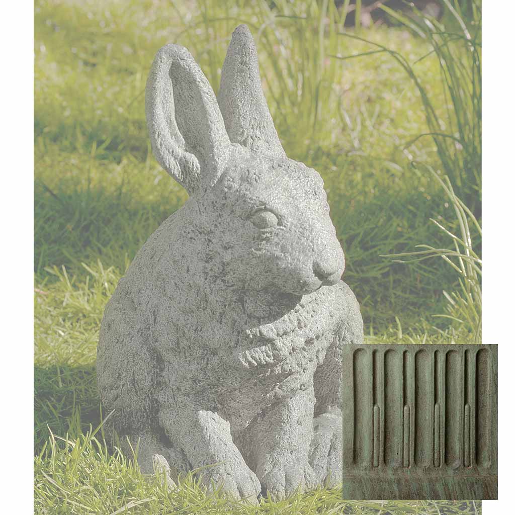 Campania Hare Seated - Ears Up Garden Statue - A-242