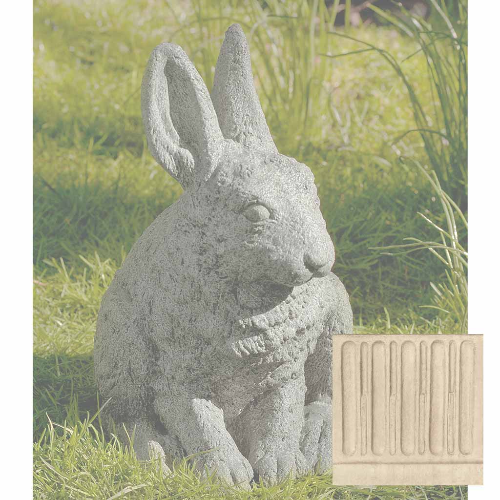 Campania Hare Seated - Ears Up Garden Statue - A-242
