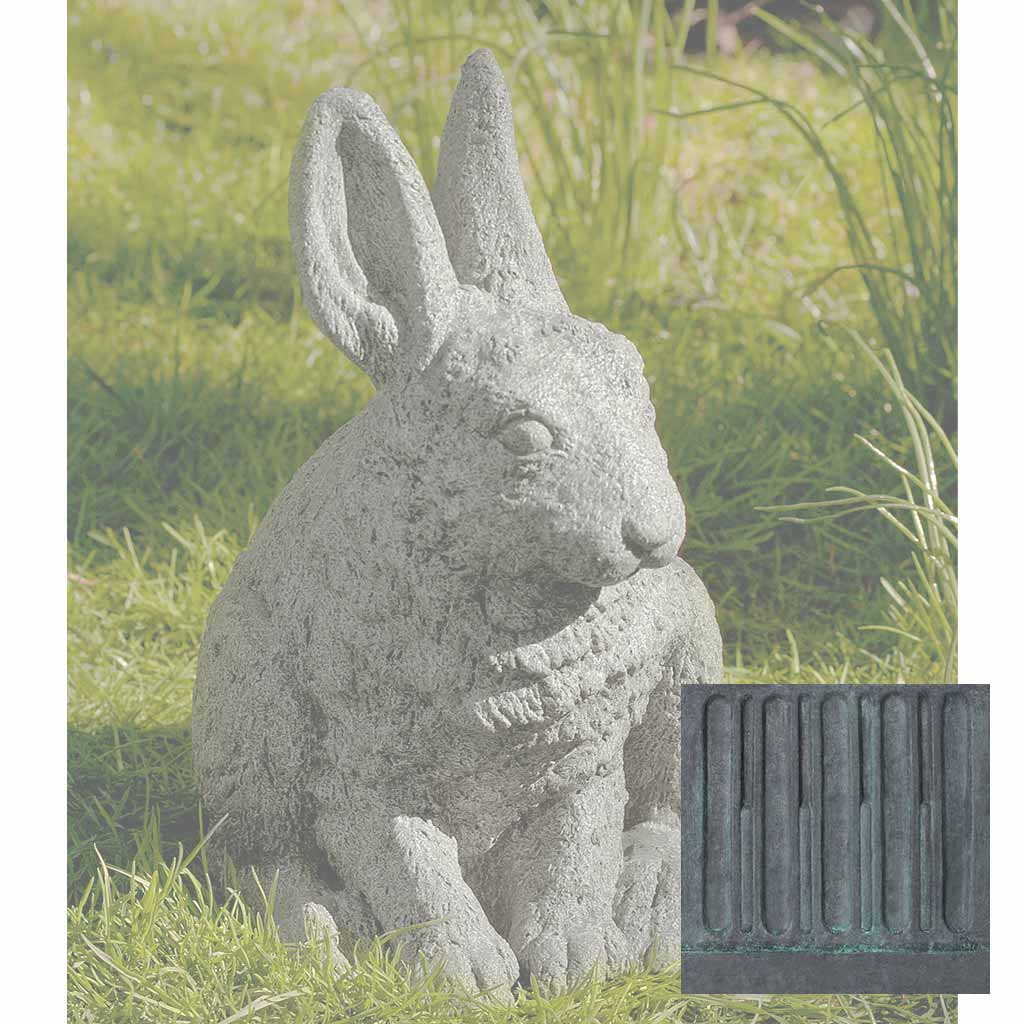 Campania Hare Seated - Ears Up Garden Statue - A-242