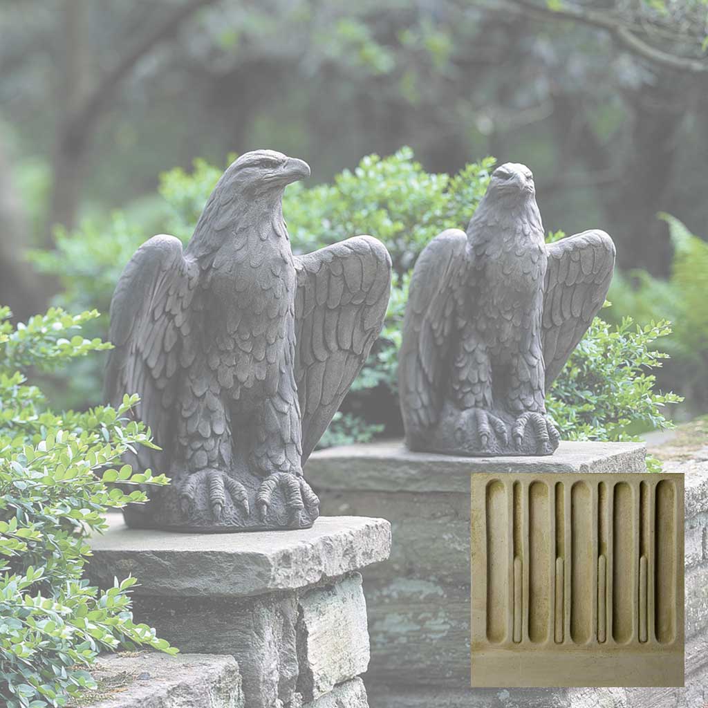 Campania Eagle Garden Statue - A-253 Set