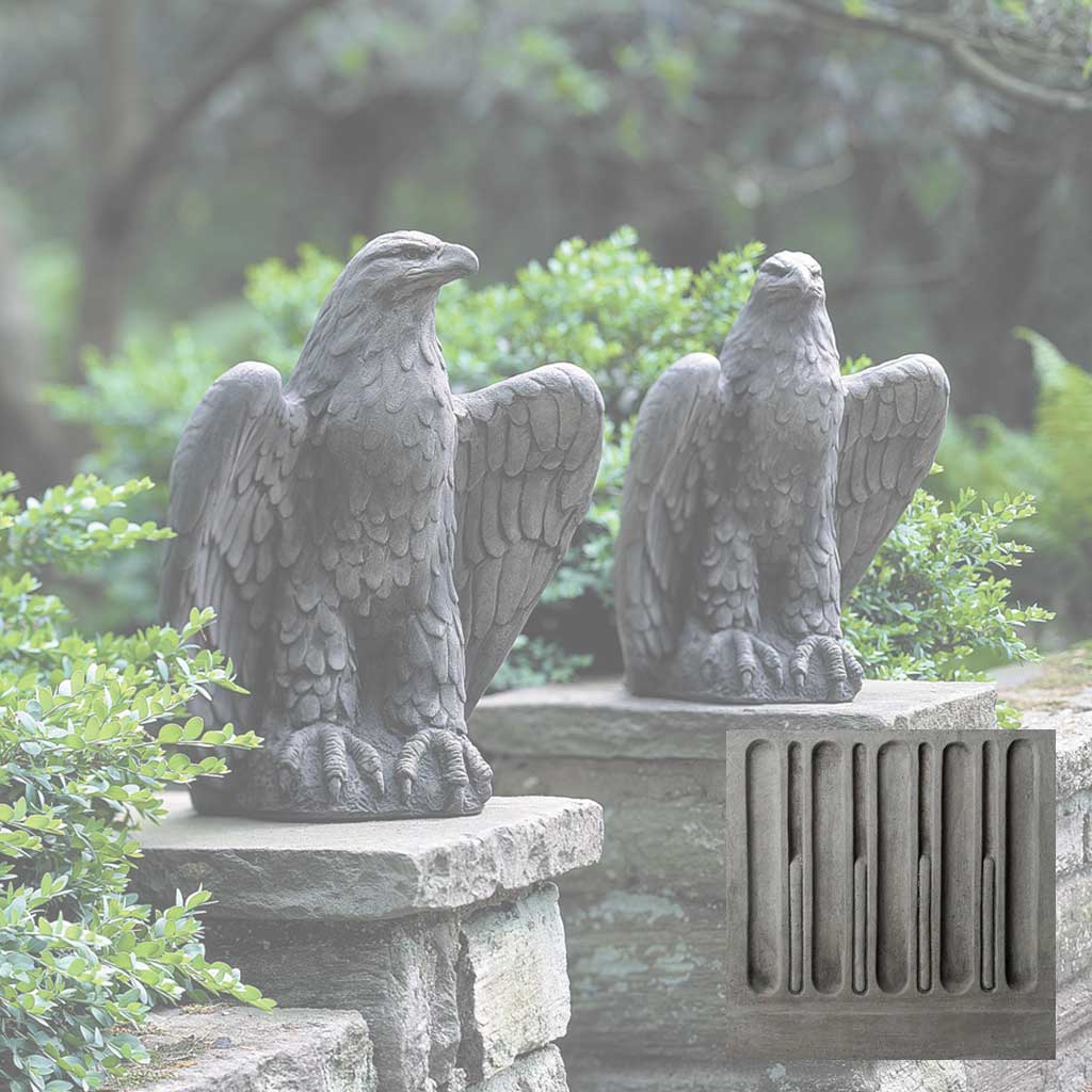 Campania Eagle Garden Statue - A-253 Set