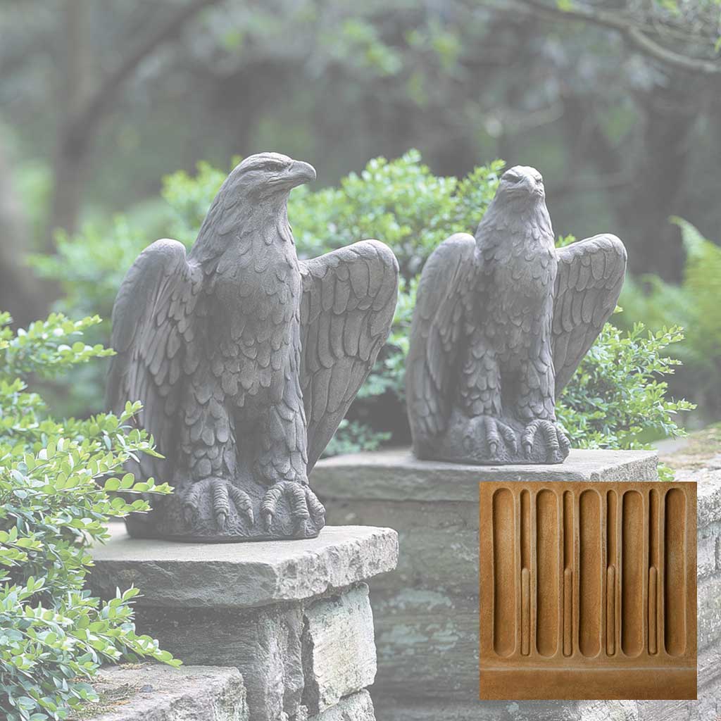 Campania Eagle Garden Statue - A-253 Set