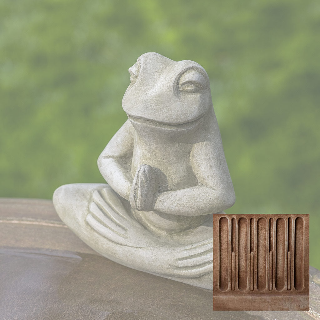 Campania Meditation Frog Garden Statue - A-649