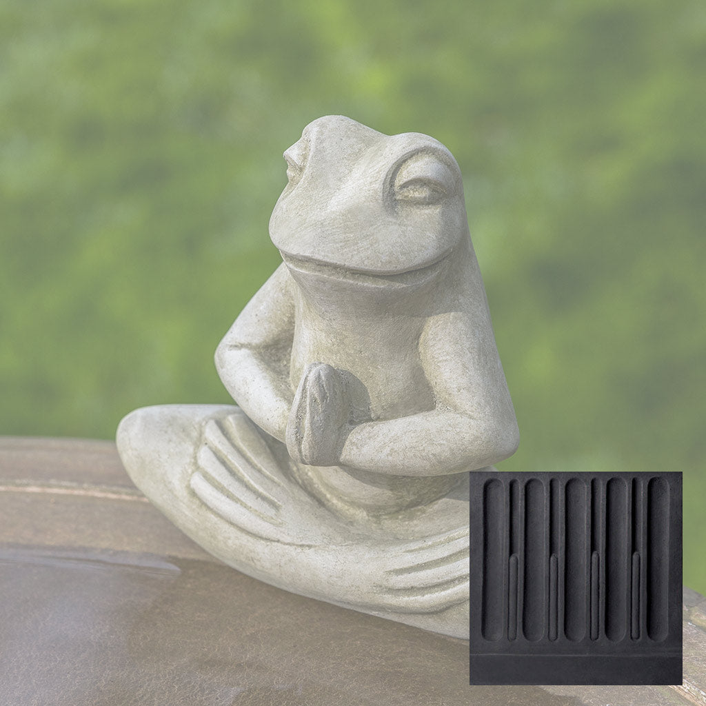 Campania Meditation Frog Garden Statue - A-649