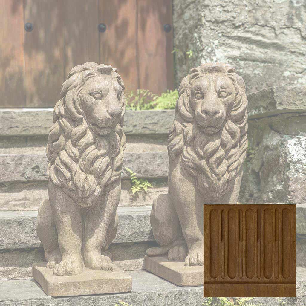 Campania Sentry Lion Garden Statue - A-651 SET