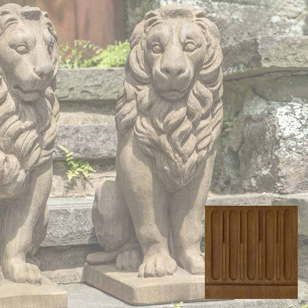 Campania Sentry Lion Garden Statue - A-651 SET