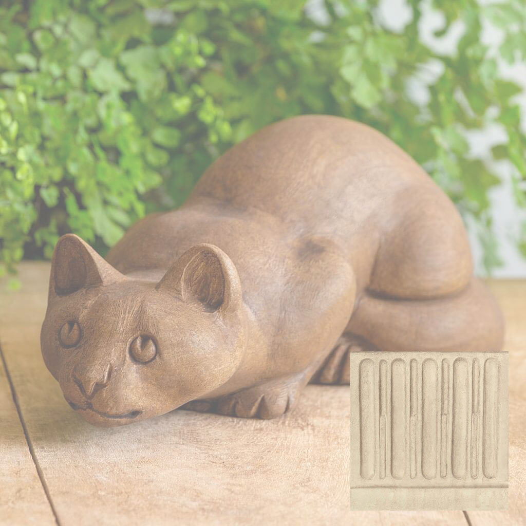 Campania Folk Art Cat Garden Statue - A-655