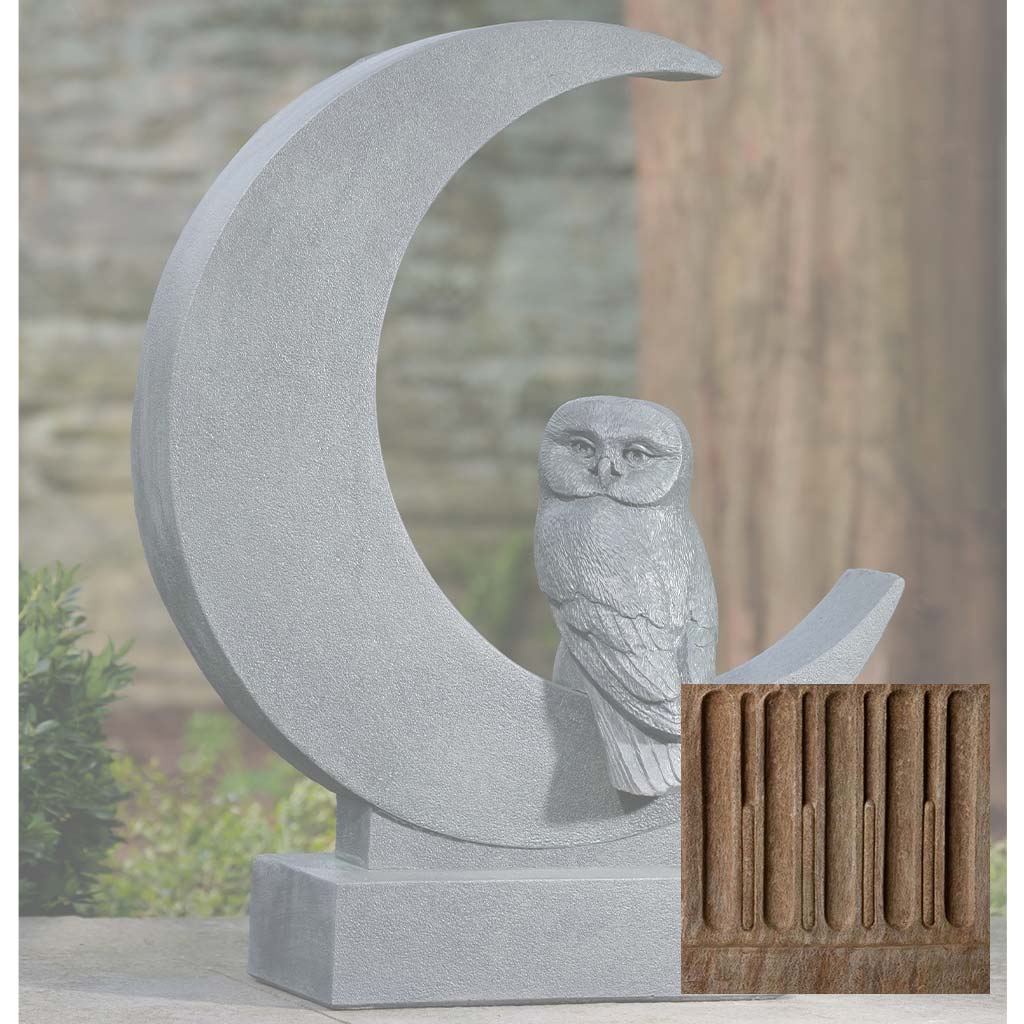 Campania Lunar Owl Garden Statue - A-667