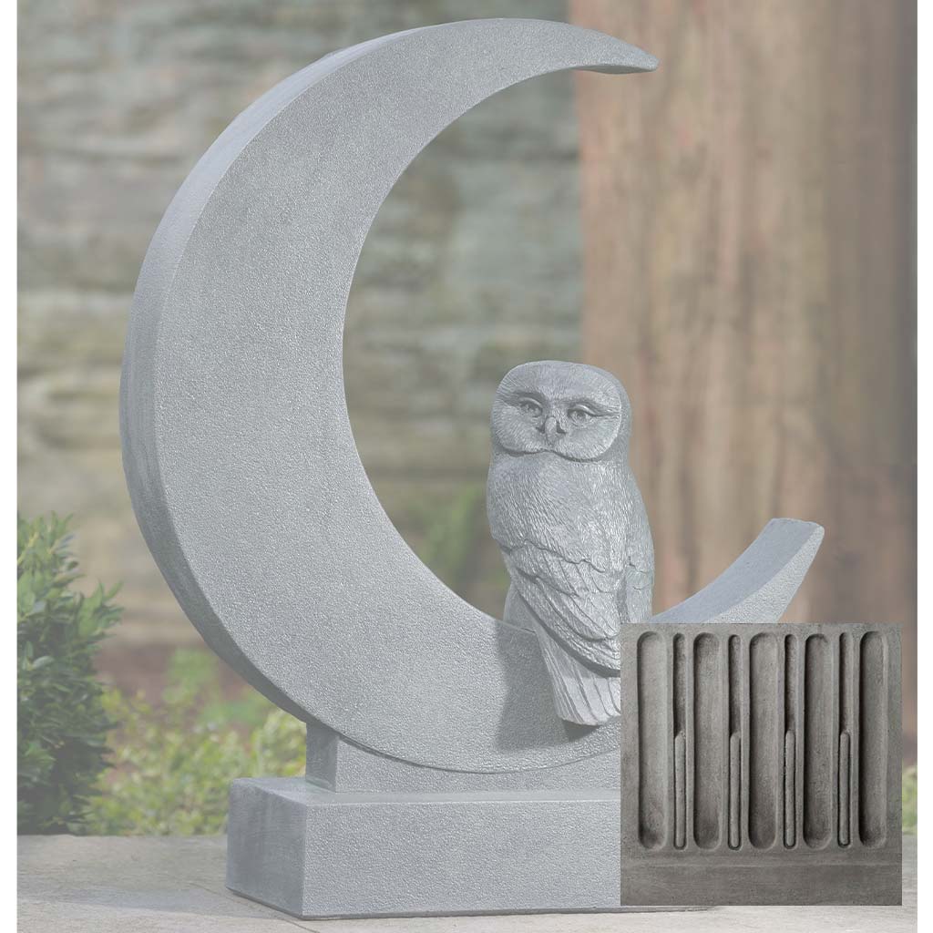 Campania Lunar Owl Garden Statue - A-667