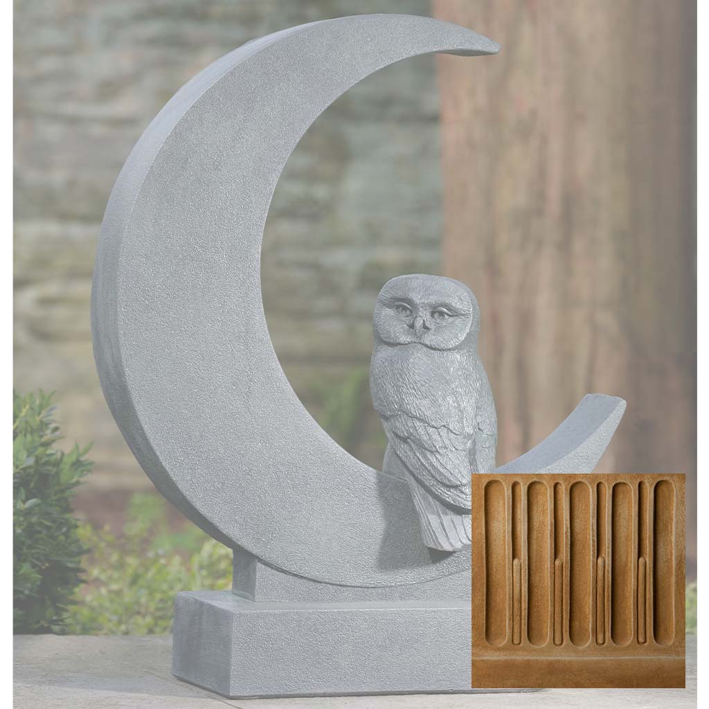 Campania Lunar Owl Garden Statue - A-667