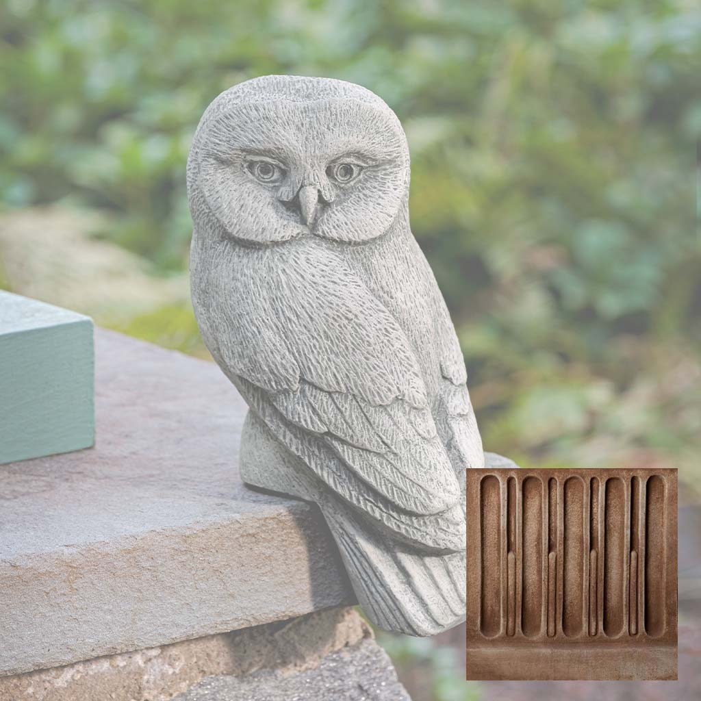 Campania Lunar Owl - Owl Only Garden Statue - A-667A