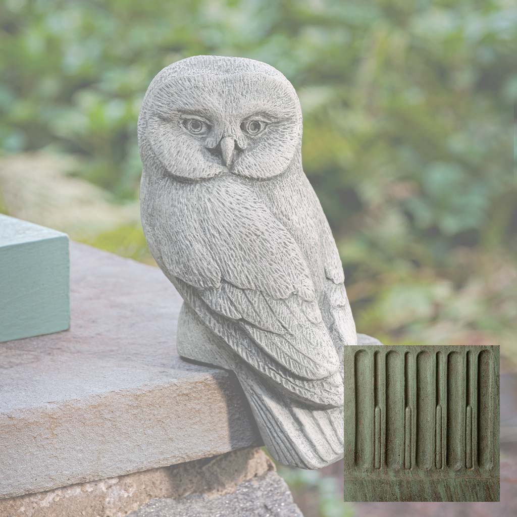 Campania Lunar Owl - Owl Only Garden Statue - A-667A