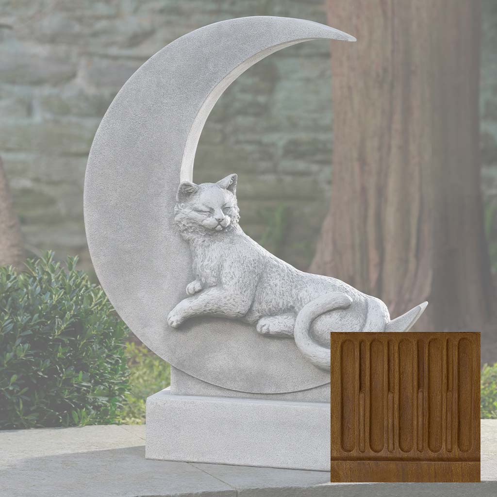 Campania Cat on the Moon Garden Statue - A-668