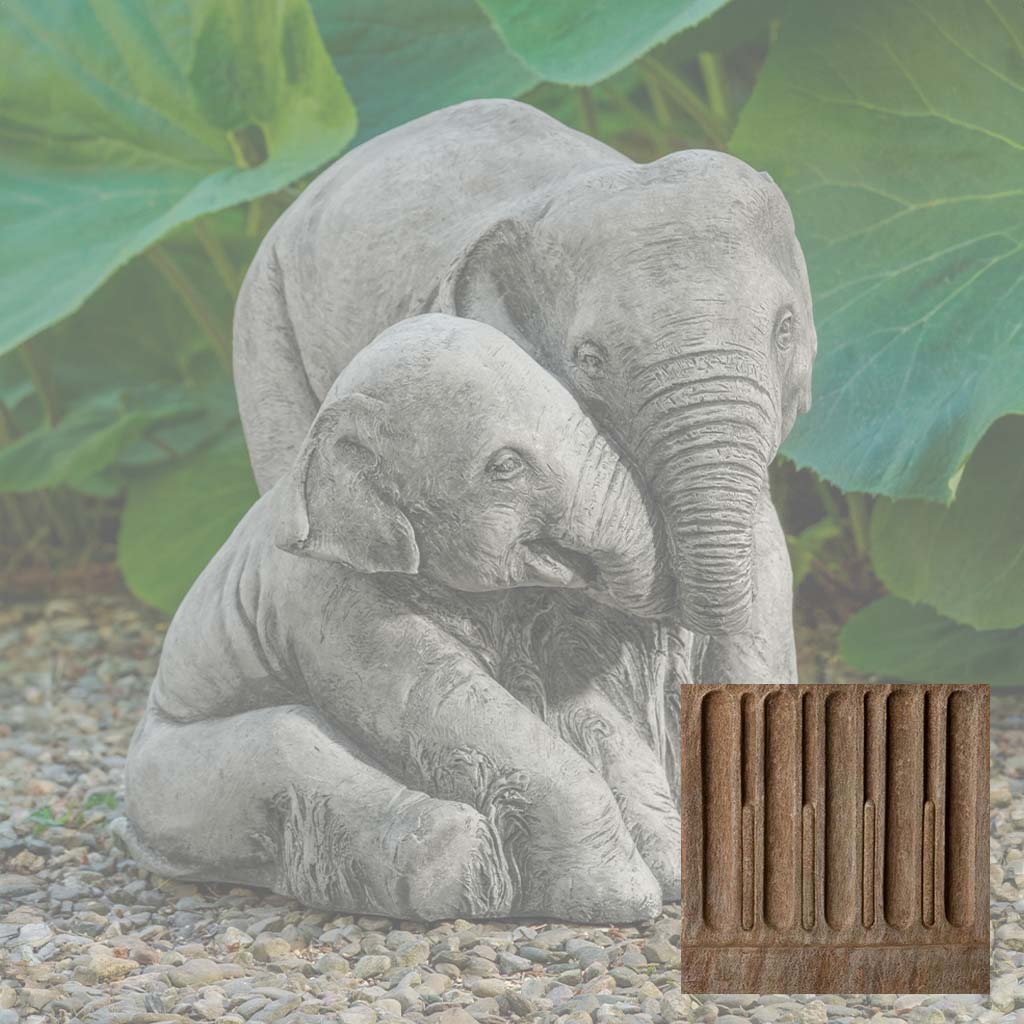 Campania Elephant Mother and Child Garden Statue - A-678