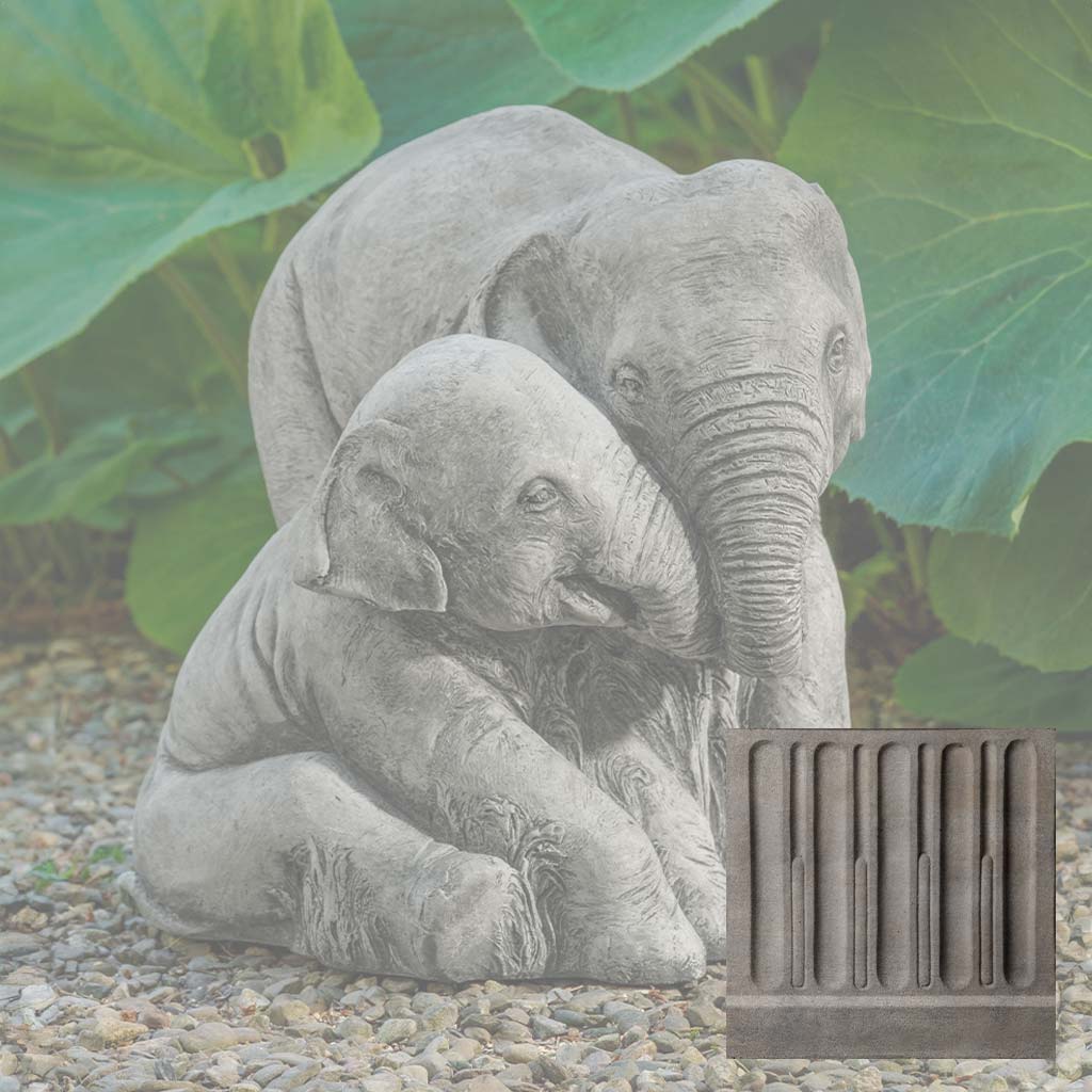 Campania Elephant Mother and Child Garden Statue - A-678