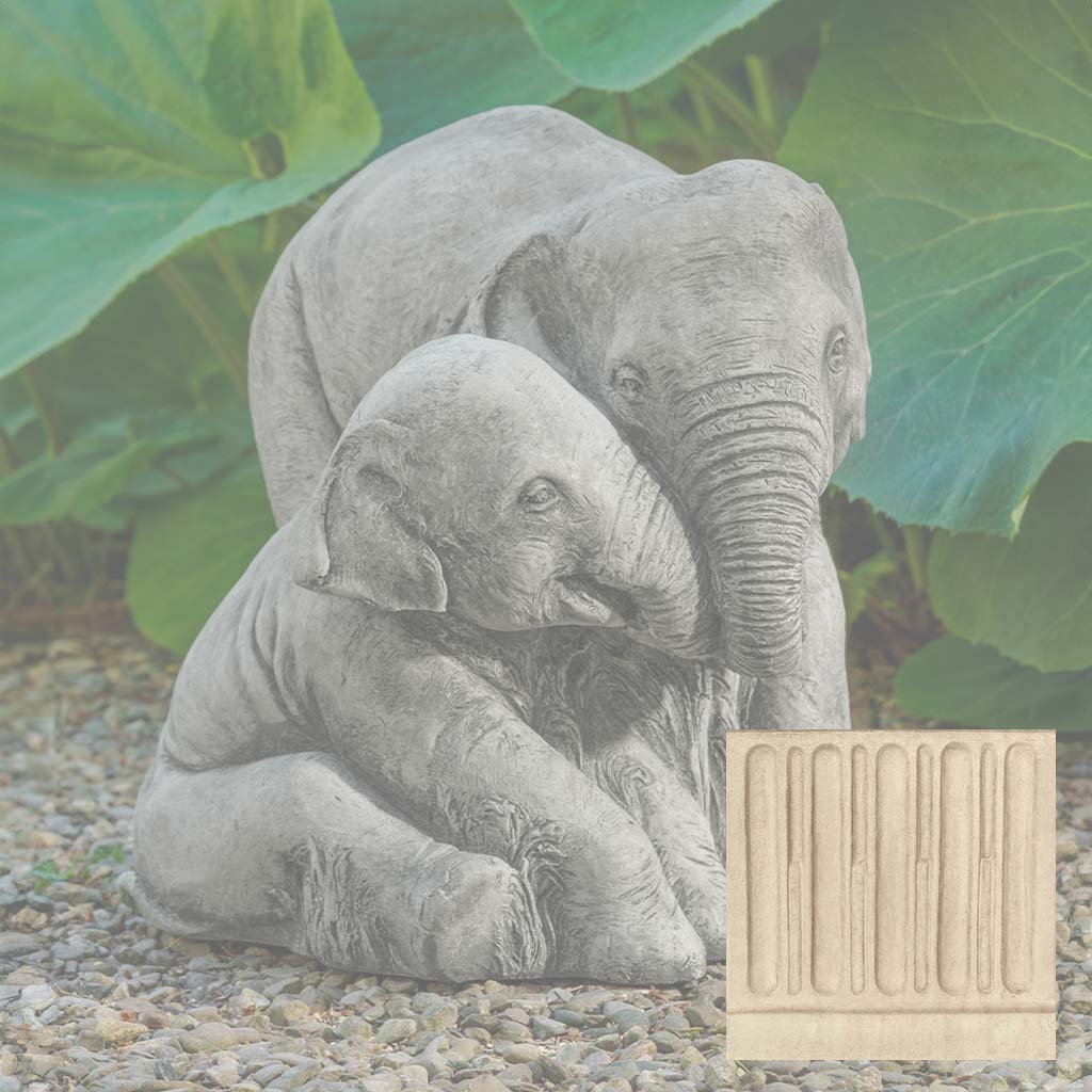 Campania Elephant Mother and Child Garden Statue - A-678