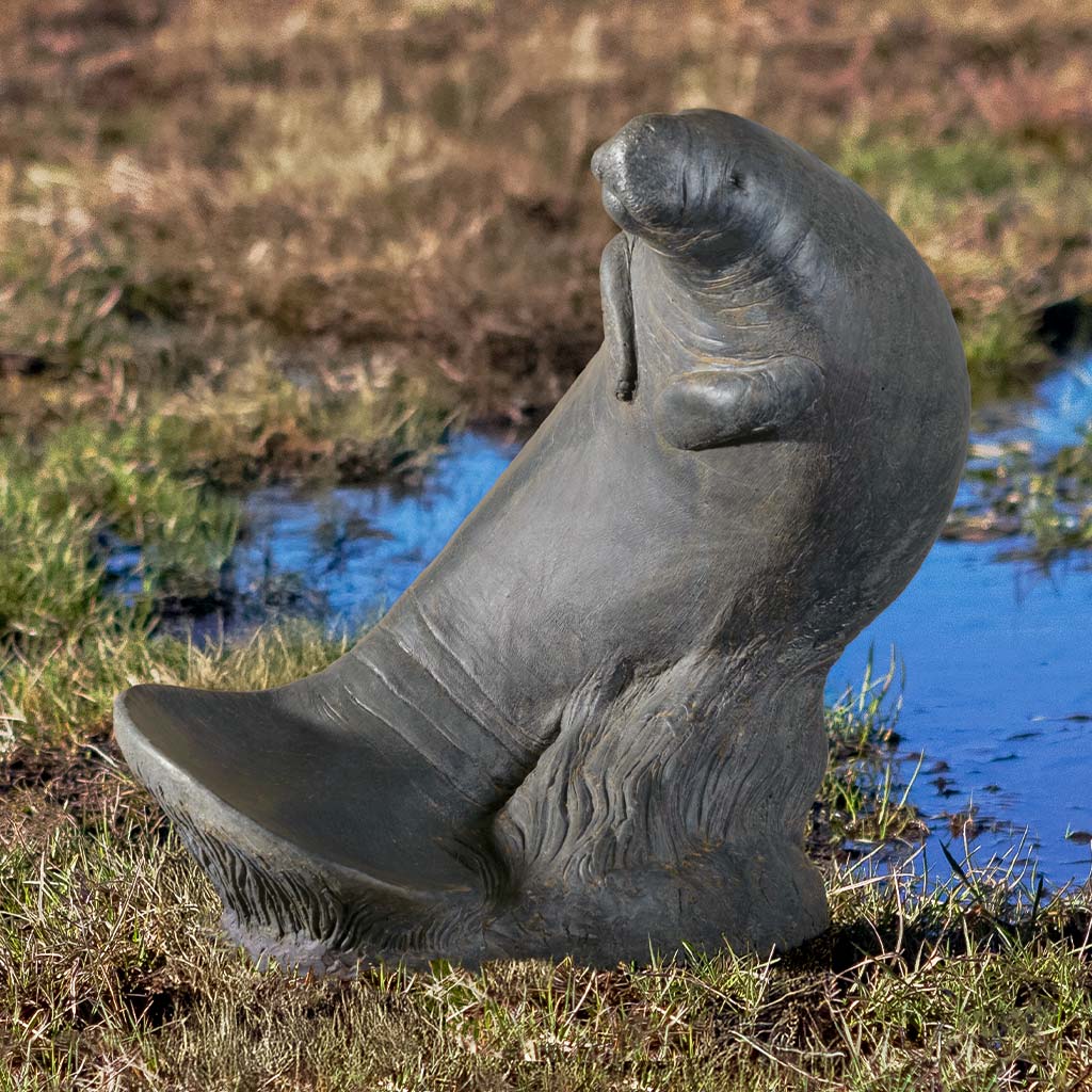 Campania Manatee Garden Statue - A-681