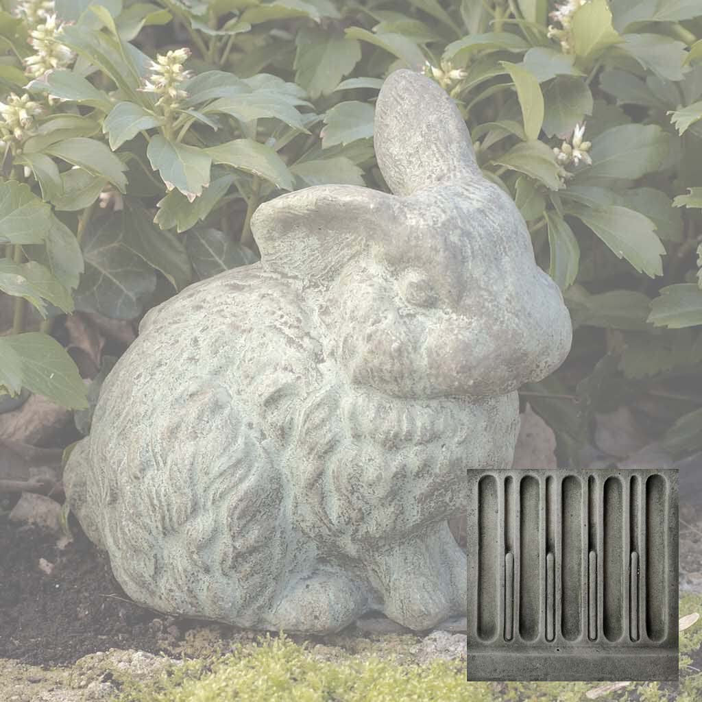 Campania Rabbit With 1 Ear Up Garden Statue - A-030
