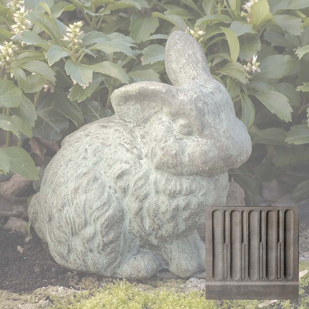 Campania Rabbit With 1 Ear Up Garden Statue - A-030