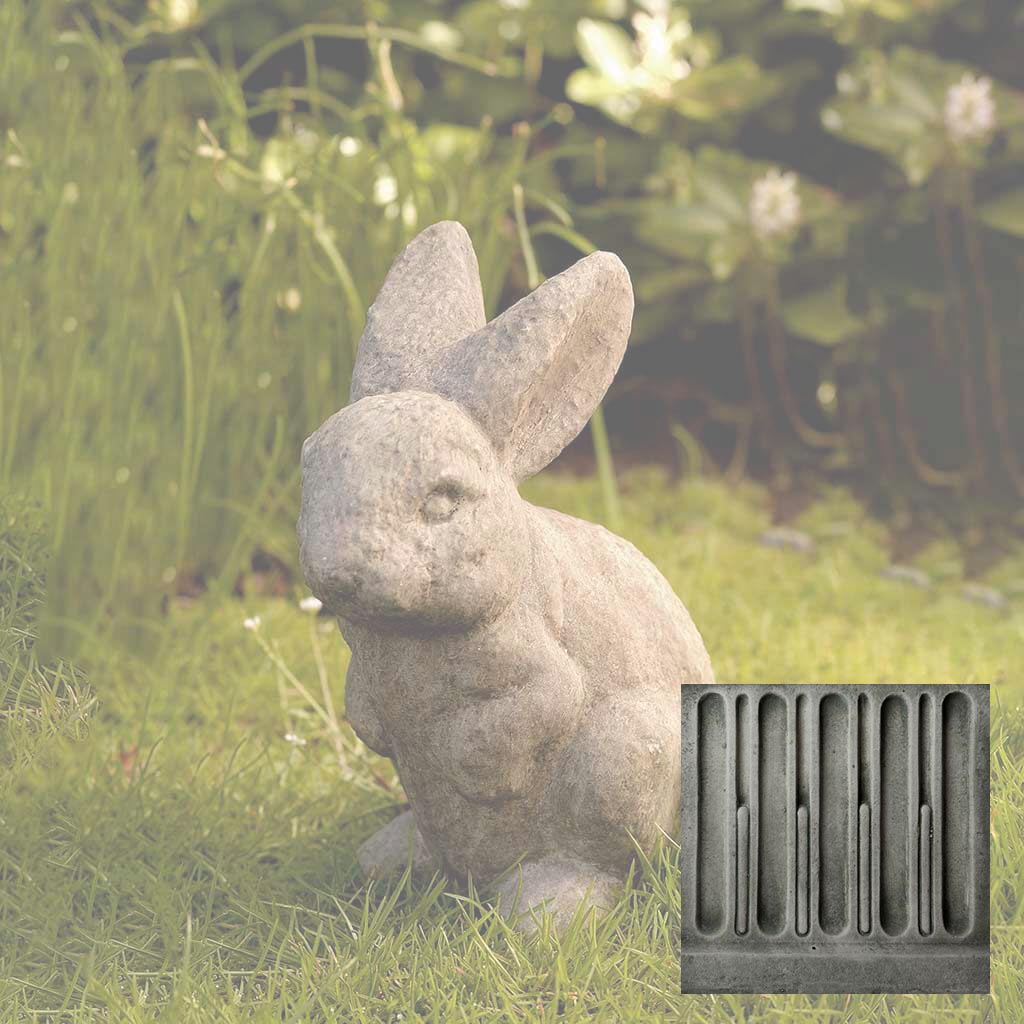 Campania Rabbit - Ears Up Garden Statue - A-073