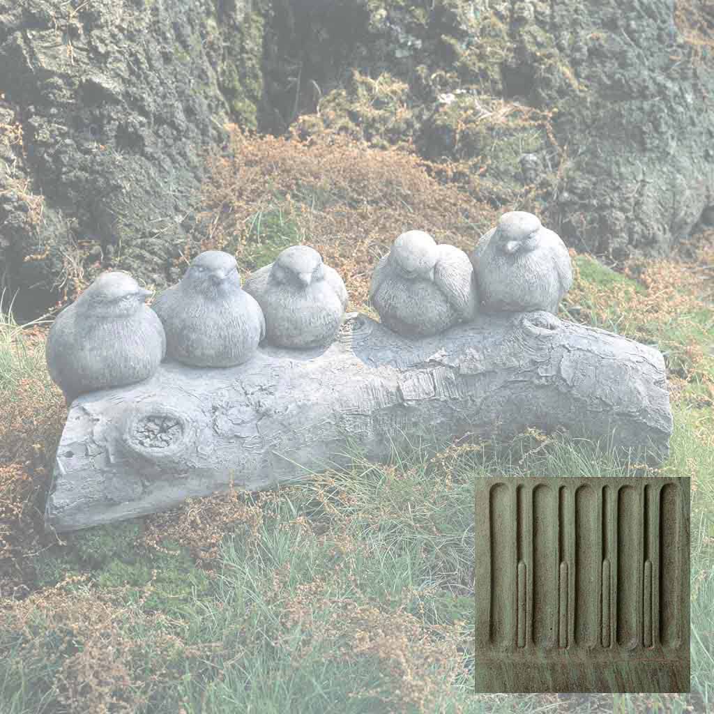 Campania Birds on a Log Garden Statue - A-203