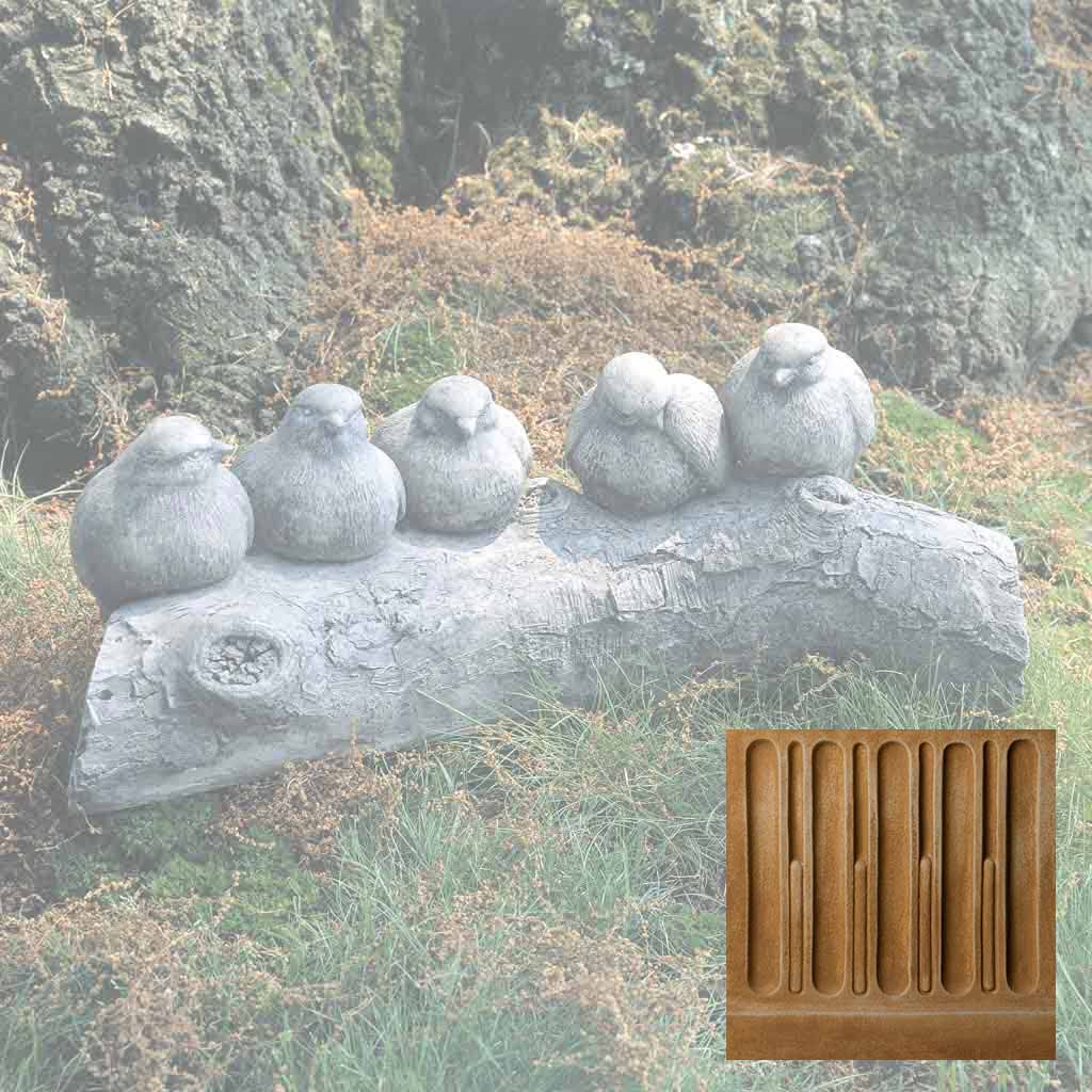 Campania Birds on a Log Garden Statue - A-203