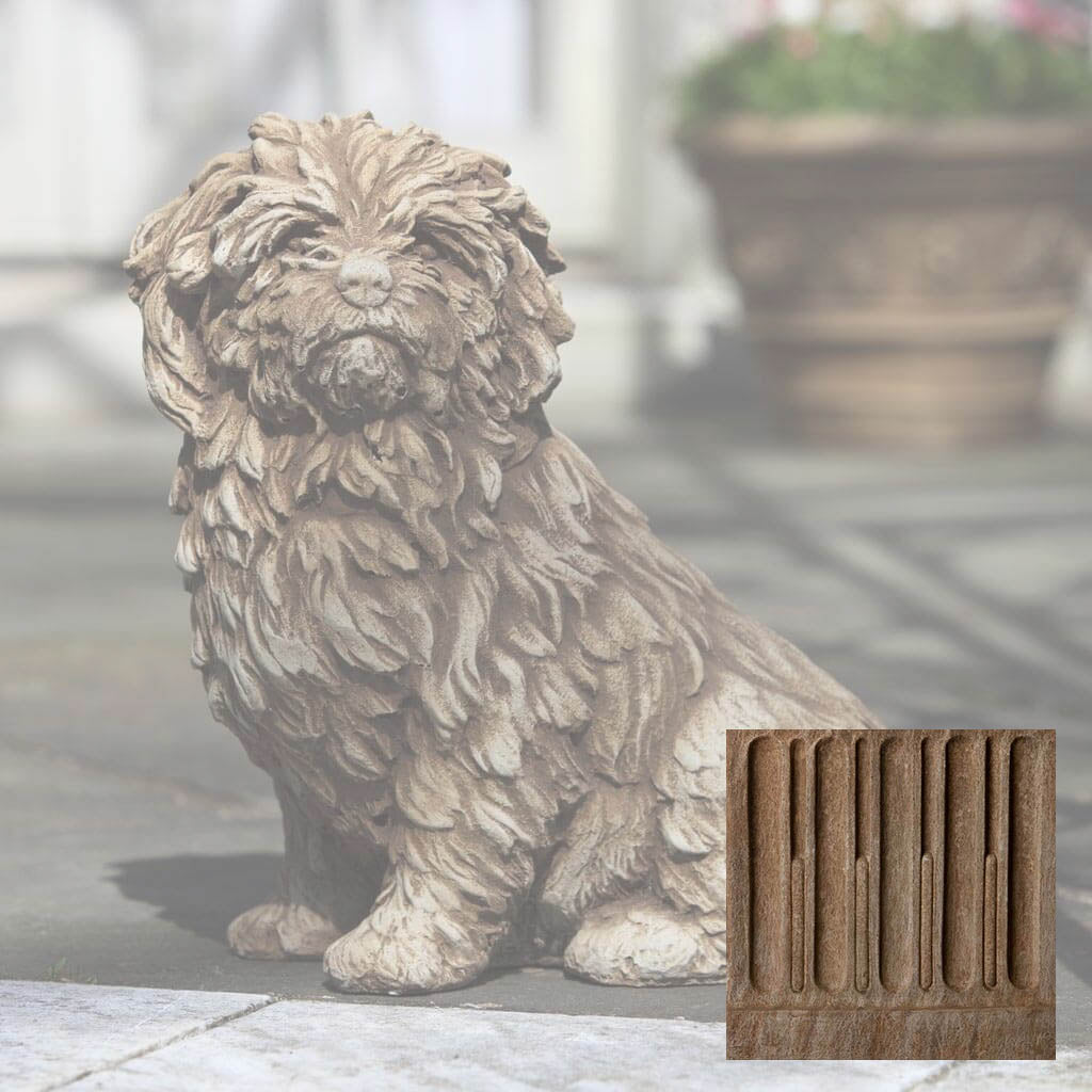 Campania Fluffy Dog Garden Statue - A-226