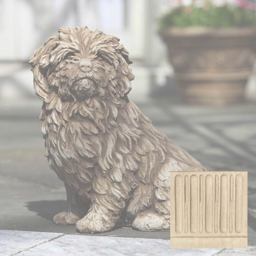 Campania Fluffy Dog Garden Statue - A-226