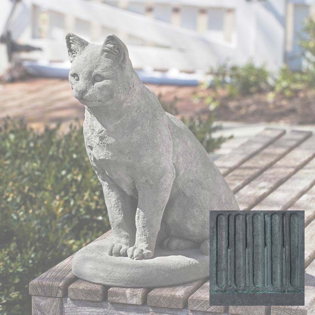 Campania Garden Cat Garden Statue - A-228