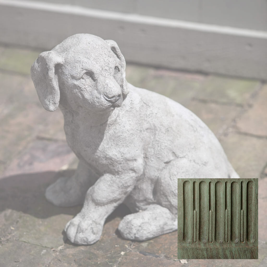 Campania Lab Pup Garden Statue - A-244