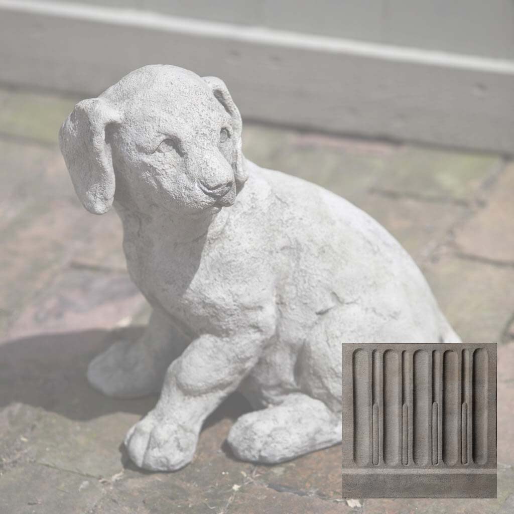 Campania Lab Pup Garden Statue - A-244