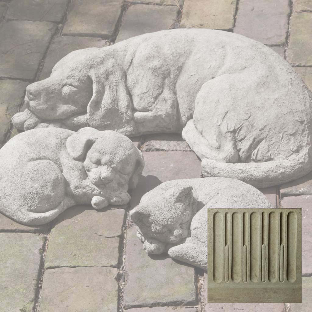 Campania Curled Dog, Small Garden Statue - A-255