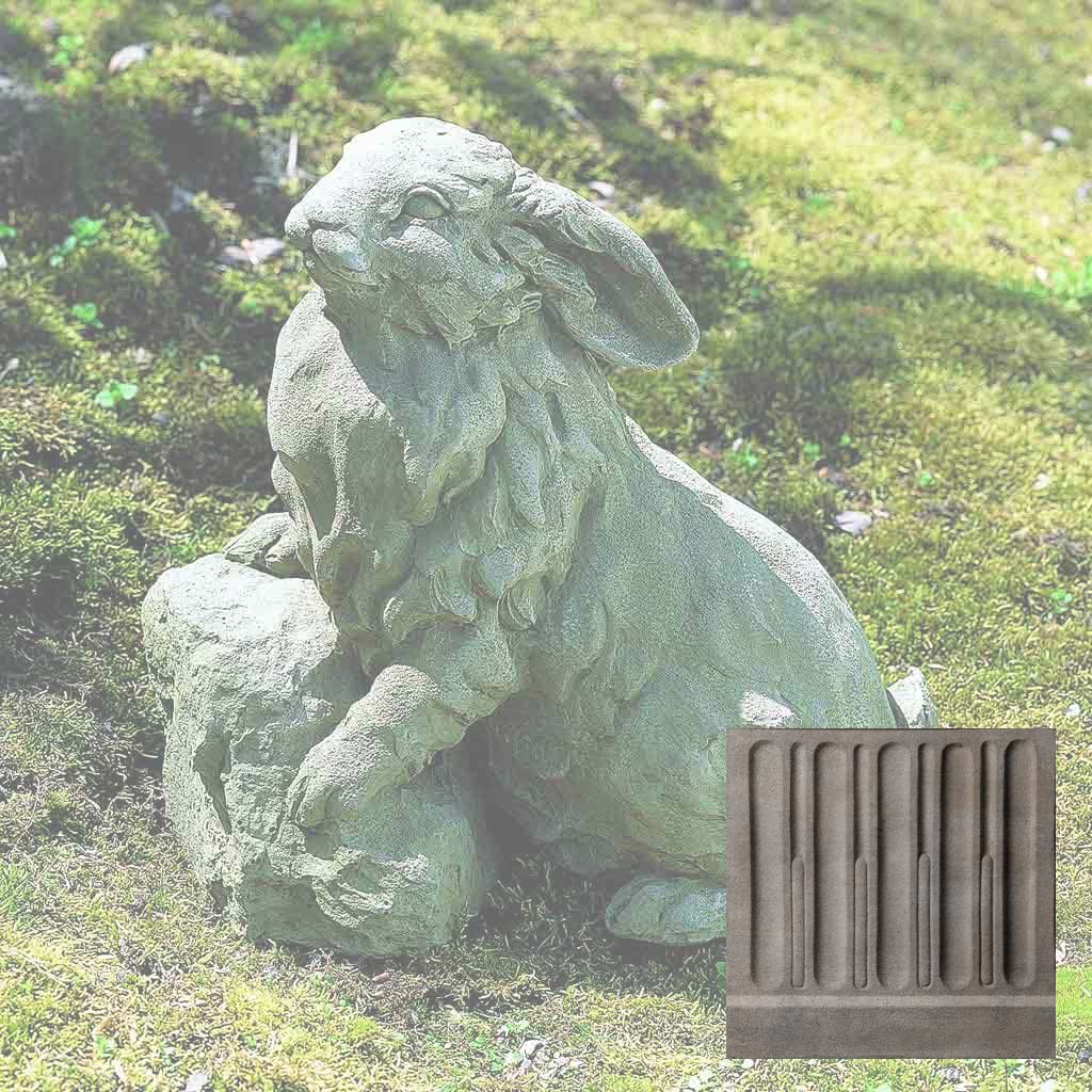 Campania Rabbit on a Rock Garden Statue - A-259