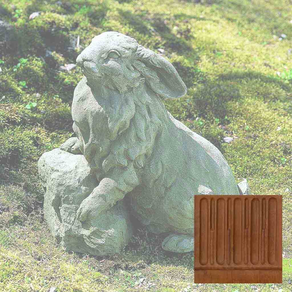 Campania Rabbit on a Rock Garden Statue - A-259