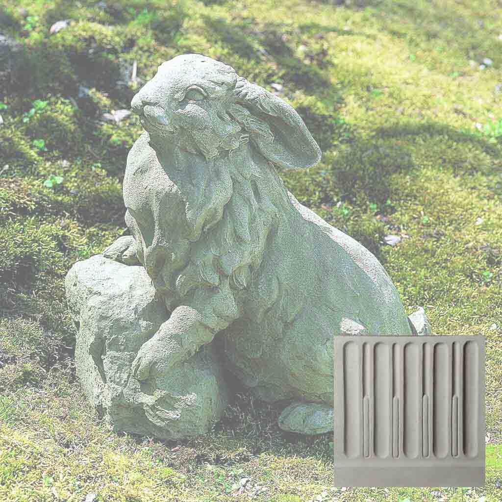 Campania Rabbit on a Rock Garden Statue - A-259